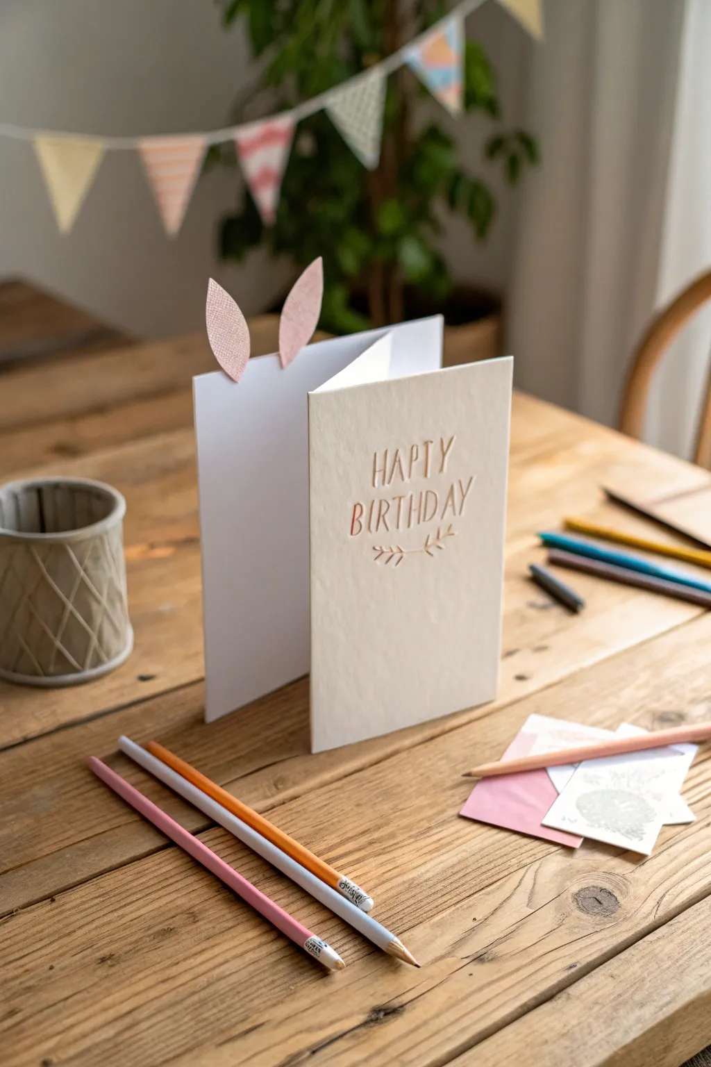 Craft playful animal ears cards with your toddler for a heartfelt birthday surprise!