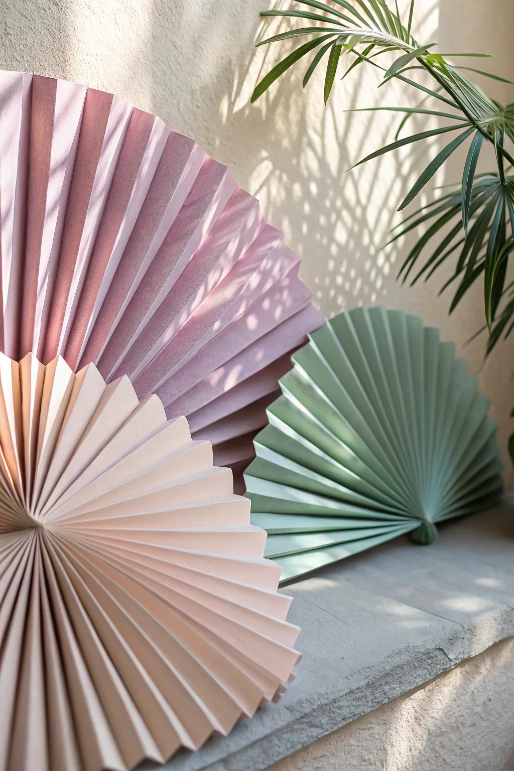 Elevate your DIY birthday decor with charming paper fans that blend minimalist elegance and boho beauty.