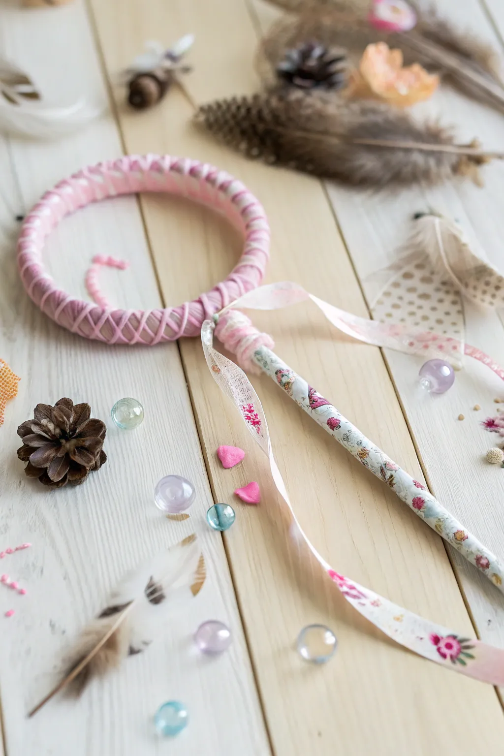 Upcycle with style: Transform plastic rings into beautiful bubble wands.