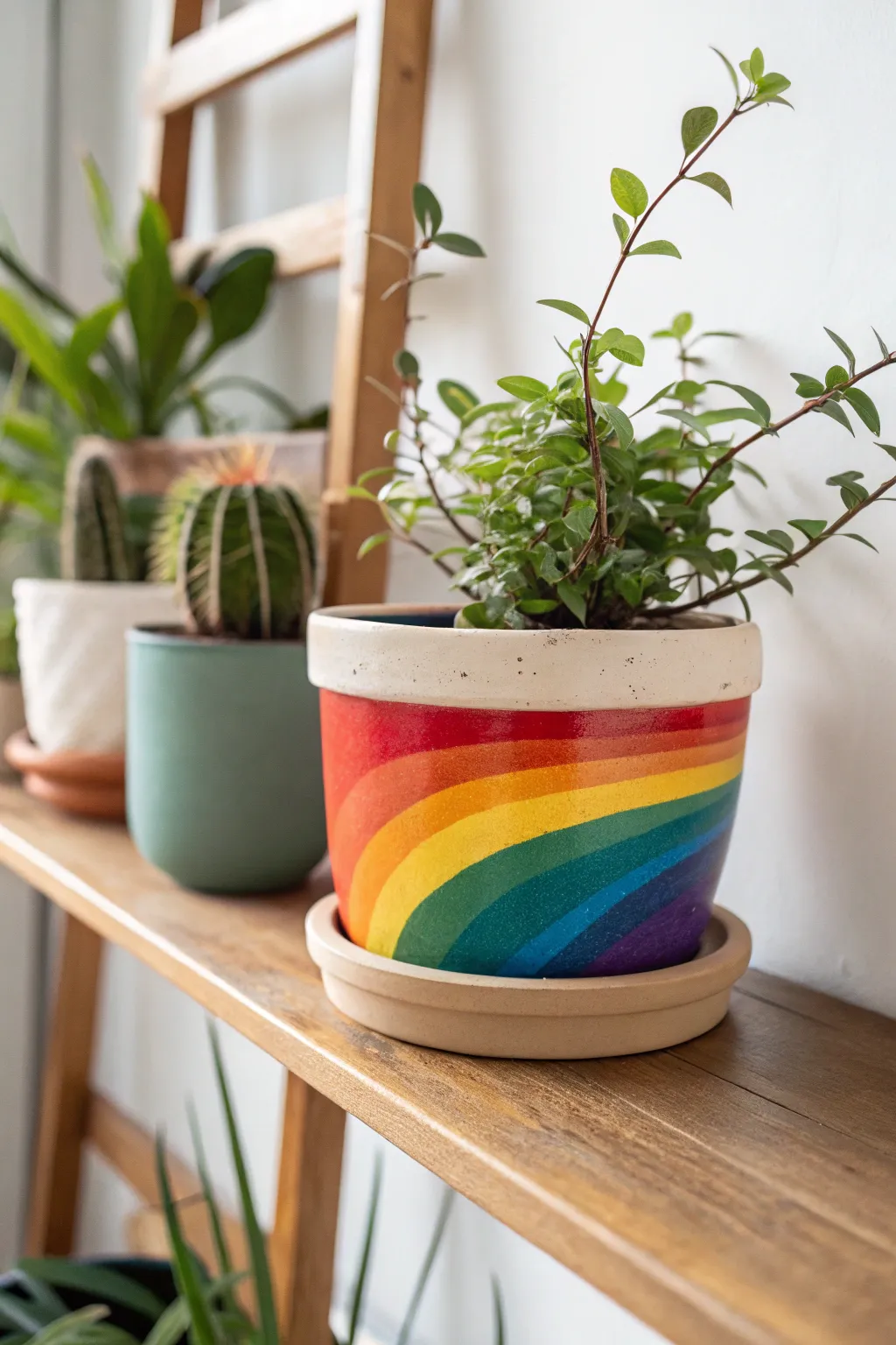 Brighten your space with a touch of handmade rainbow joy!