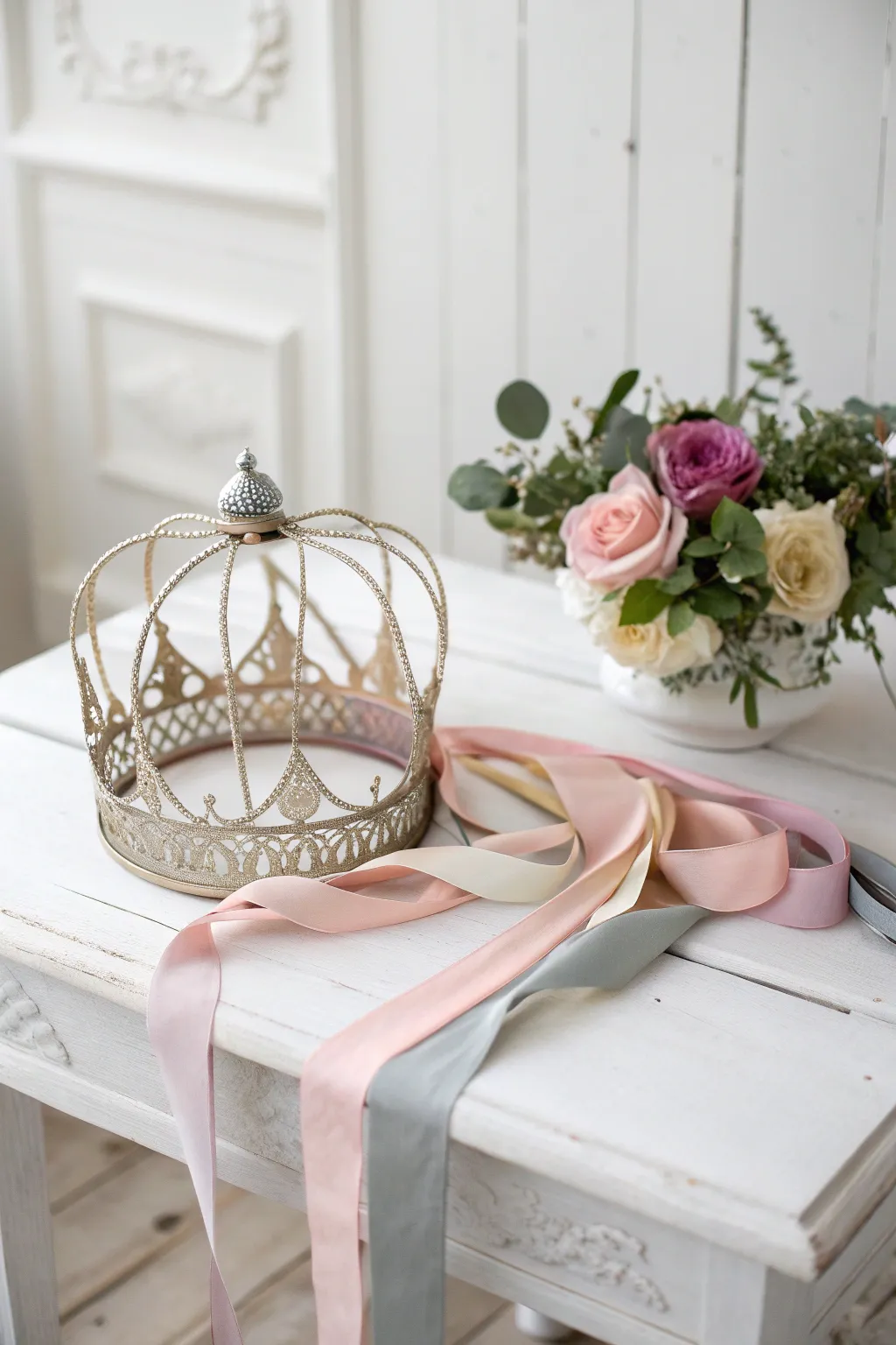 Elevate your decor with a Ribbon Embellished Crown—where minimalist elegance meets boho charm.