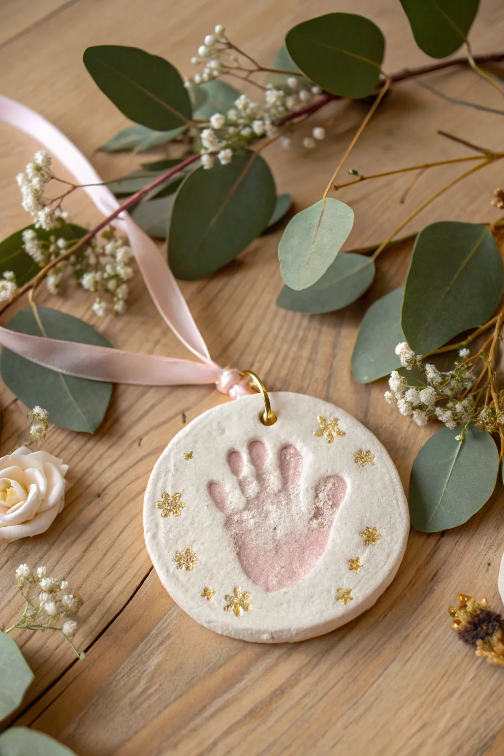 Craft a timeless keepsake with your baby's tiny handprint, a perfect blend of love and artistry.