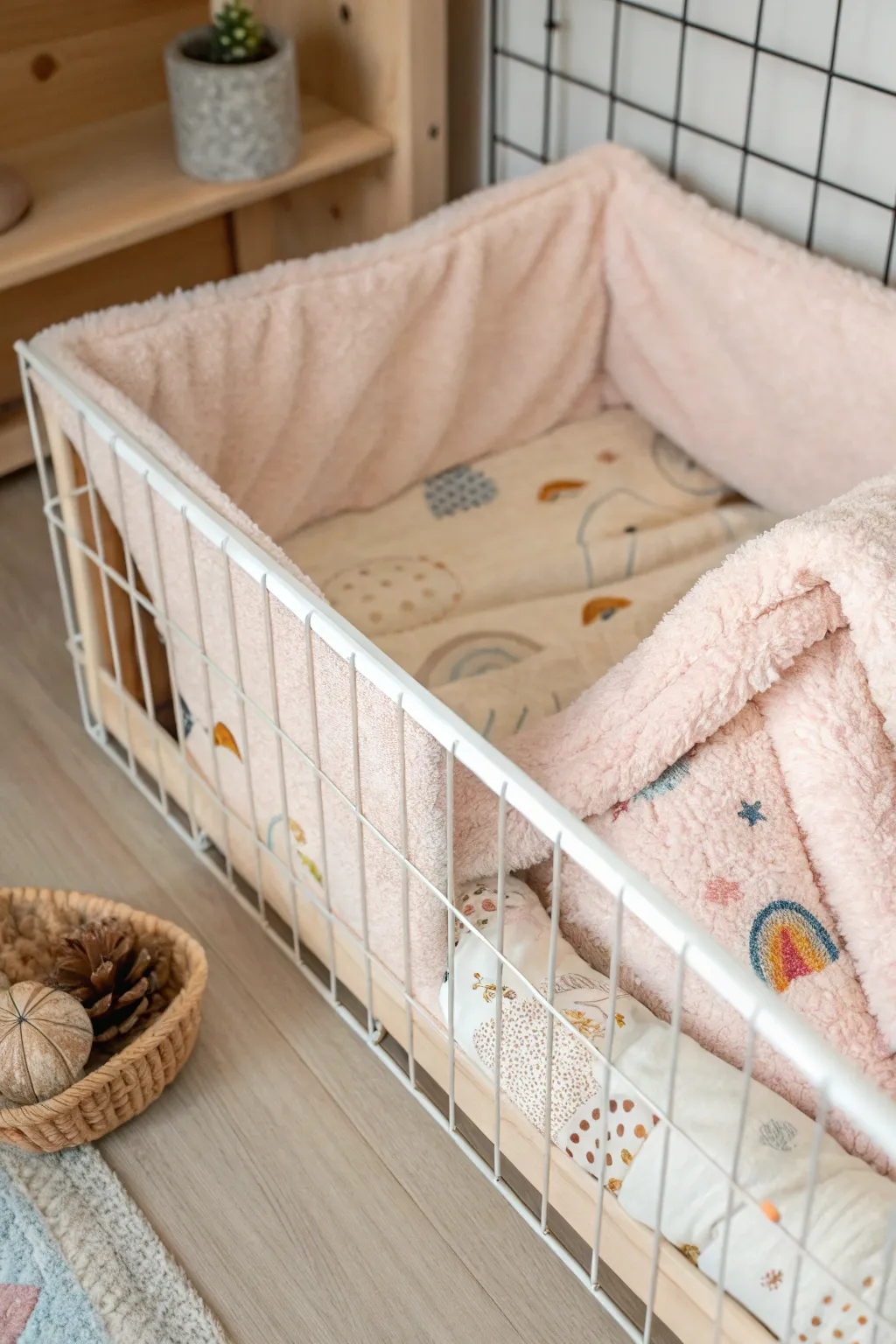 Cozy up your guinea pig's home with handcrafted fleece liners for a touch of Scandinavian simplicity and boho warmth.