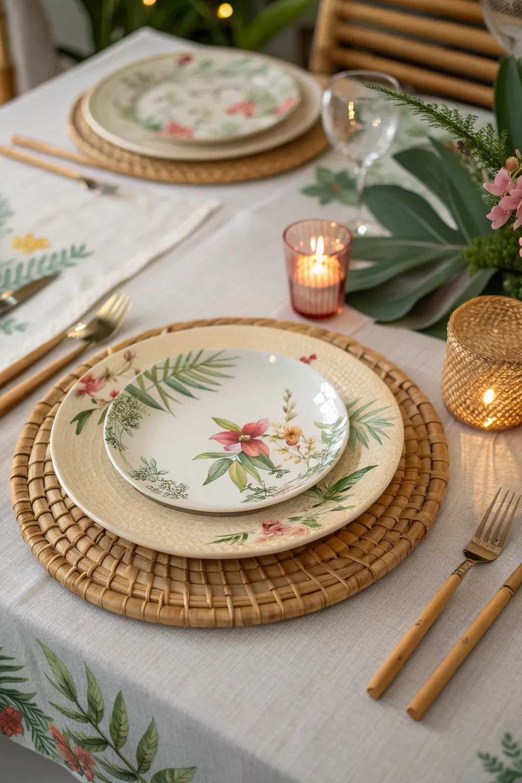 Elevate your table setting with a touch of Hawaiian elegance and minimalist charm.