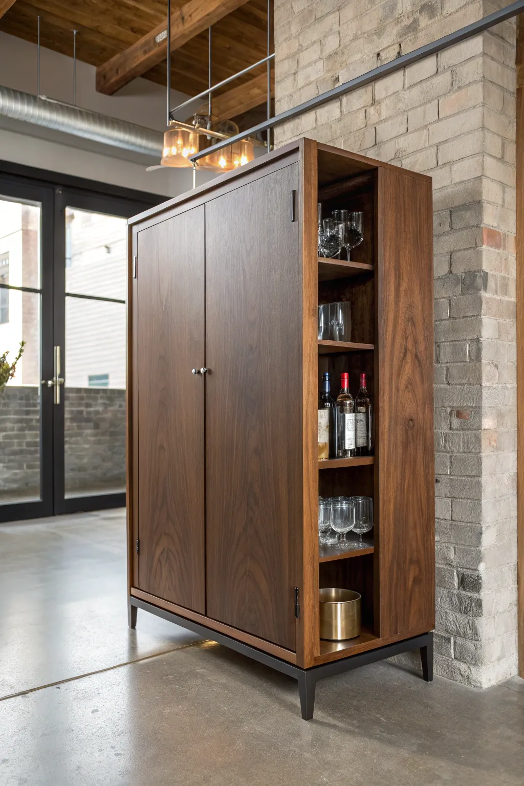 Elevate your space with a sleek, modern liquor cabinet that embodies craftsmanship and style.