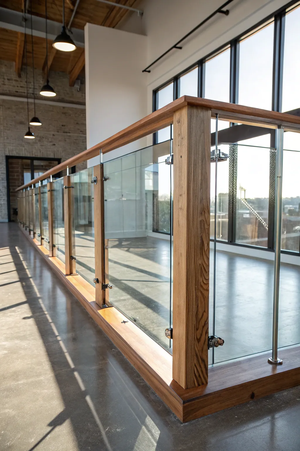 Elevate your loft with the elegance of glass panel railings—where modern design meets masterful craftsmanship.