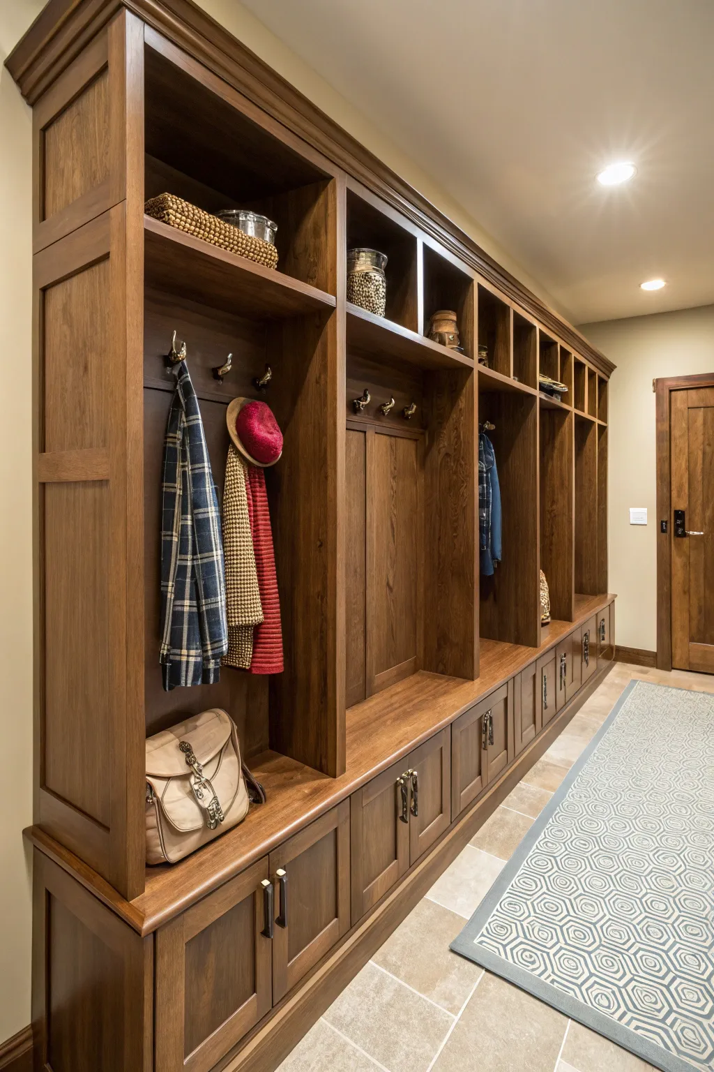 Transform your mudroom with these stunning DIY built-in cubbies, perfect for organizing seasonal gear with style and craftsmanship.