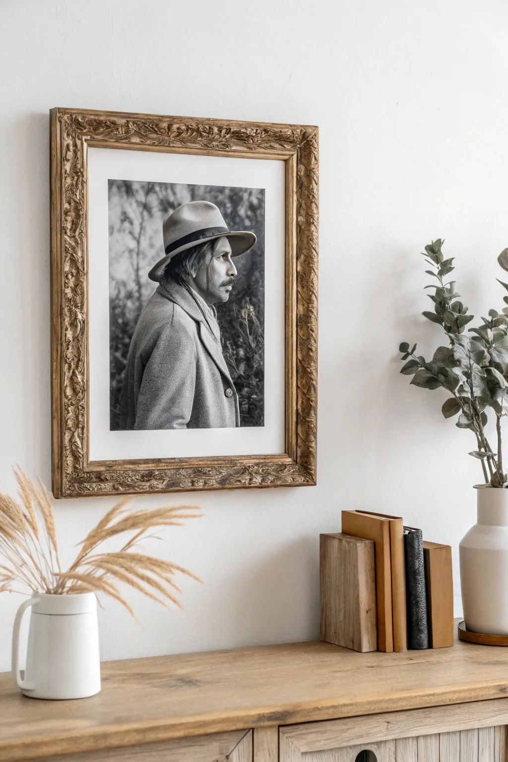 Enigmatic Elegance: Transform your space with a vintage portrait gallery that whispers secrets of the past.