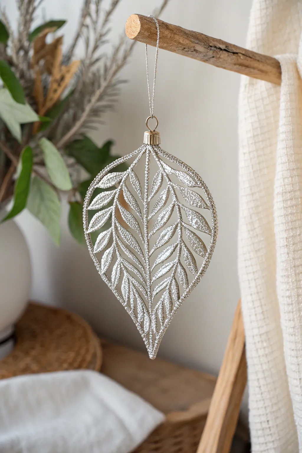Transform trash into treasure: Upcycled foil leaves that shimmer with sustainable elegance.
