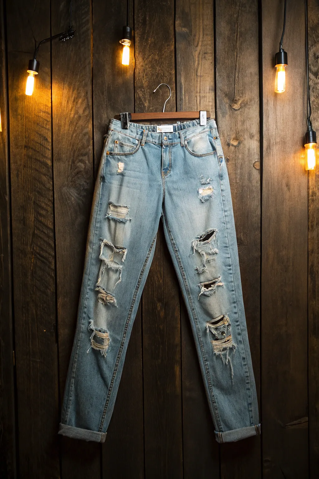 Transform your jeans into a rockstar statement with a touch of DIY flair.