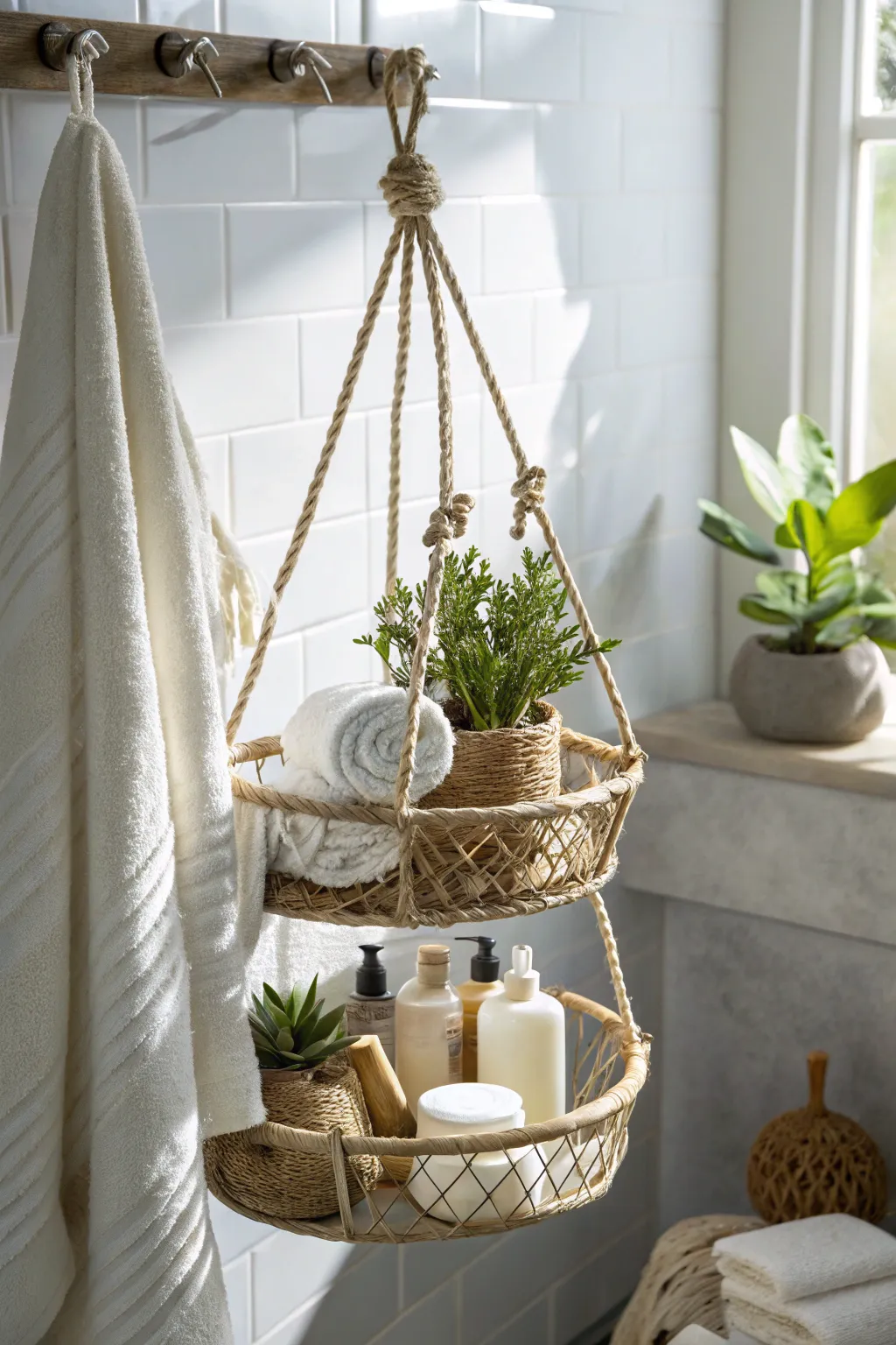 Transform your shower space with a charming hanging fruit basket caddy—where functionality meets whimsical elegance.