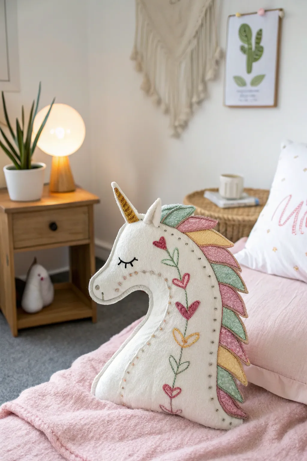 Dreamy slumbers await with this pastel unicorn-themed haven. Perfect for a magical sleepover!