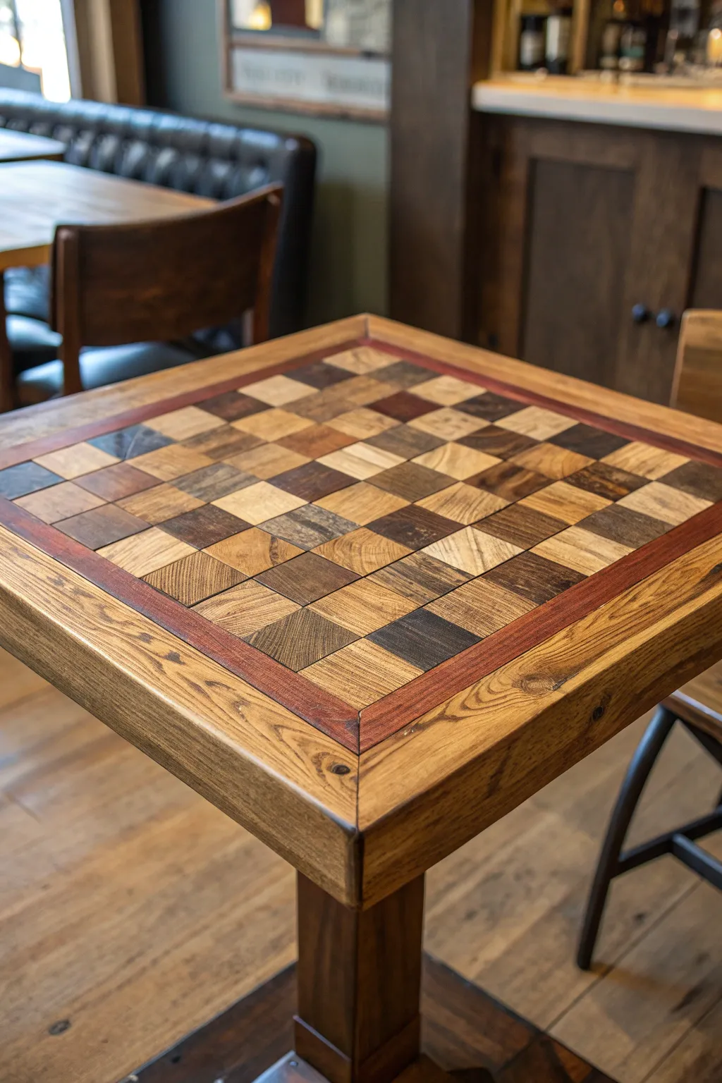 Elevate your space with the timeless beauty of a reclaimed wood tabletop.