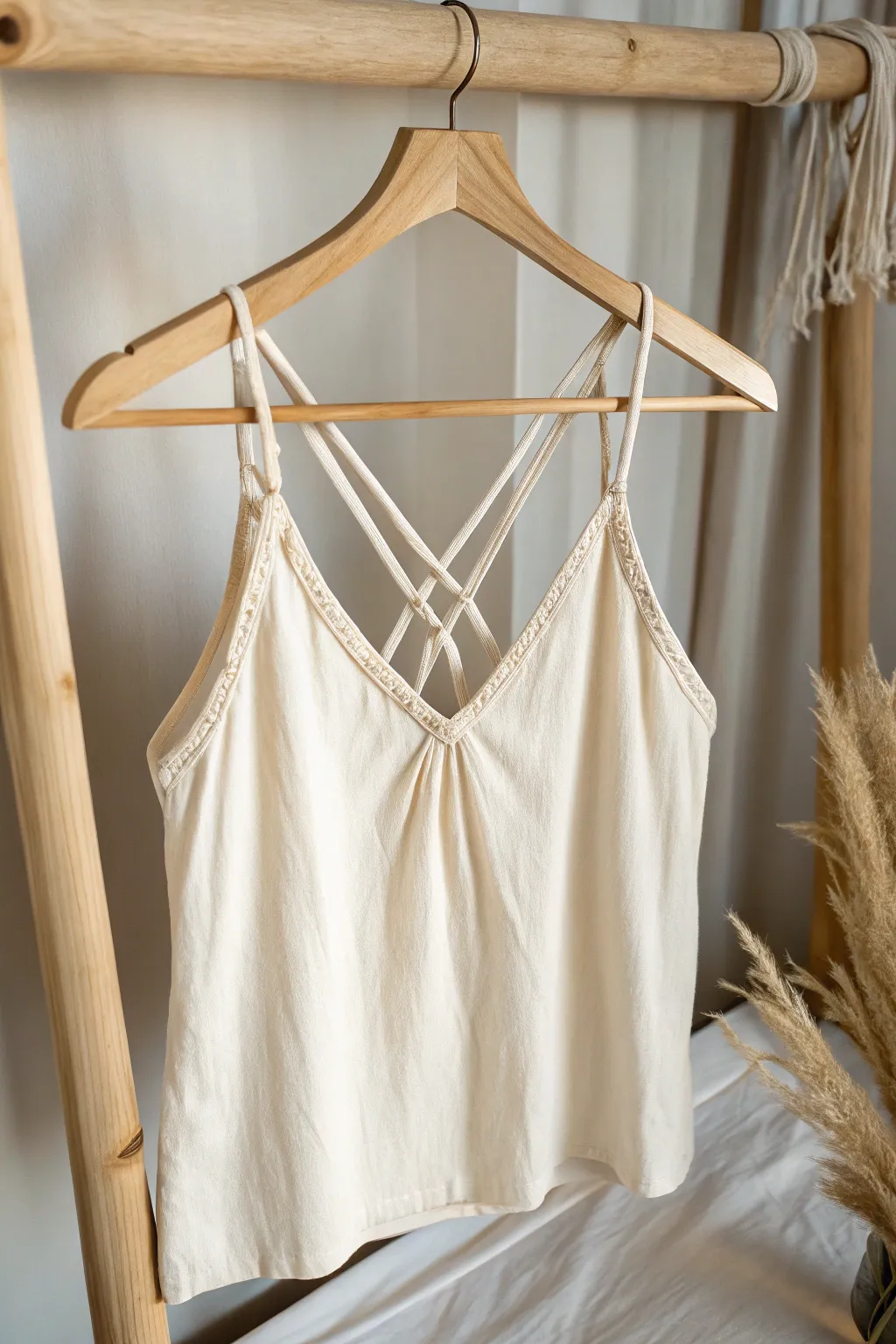 Embrace the summer breeze with this chic DIY twisted halter top – where simplicity meets elegance.