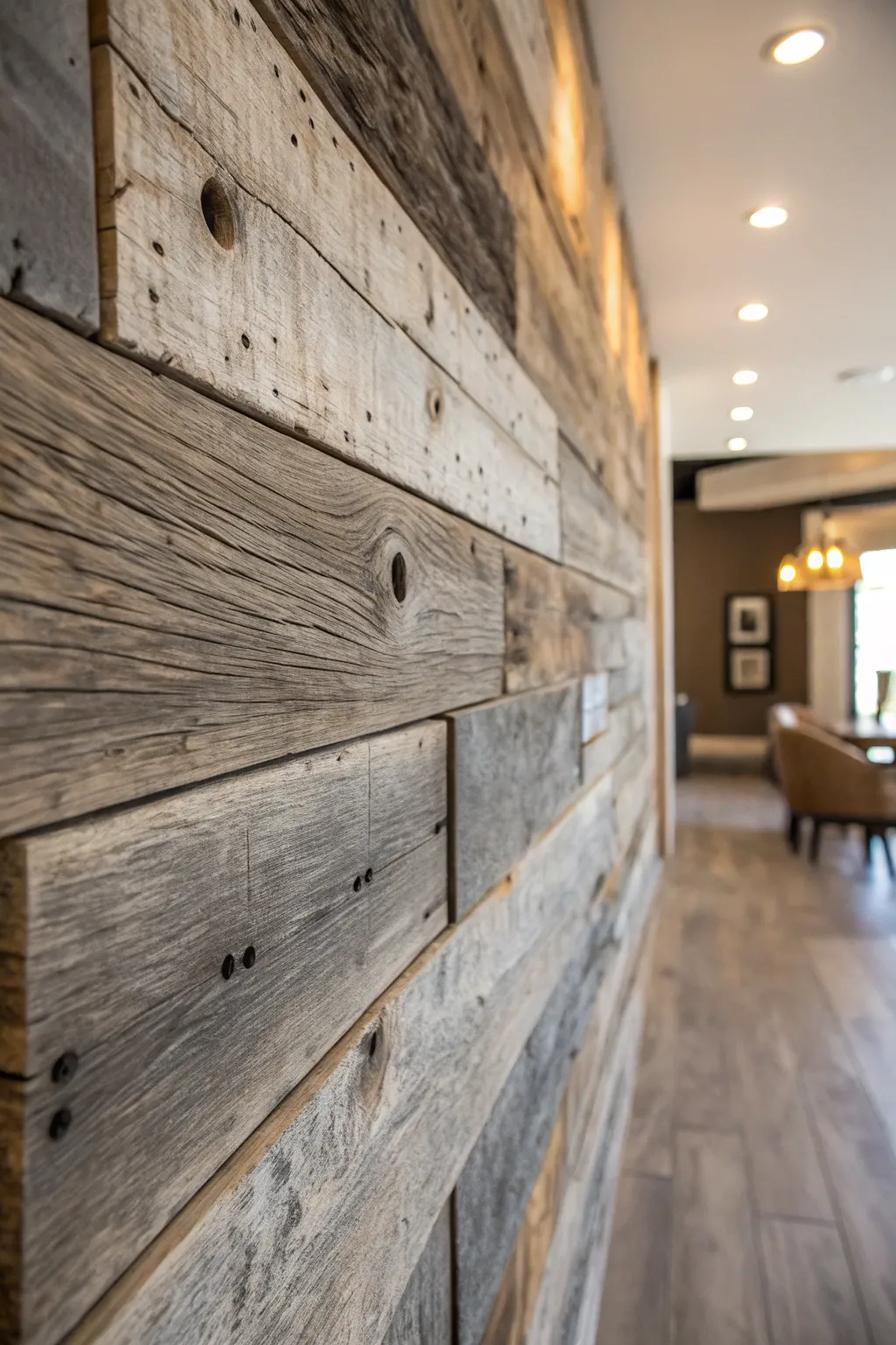 Bring a cozy, rustic charm to your space with authentic barnwood panels.