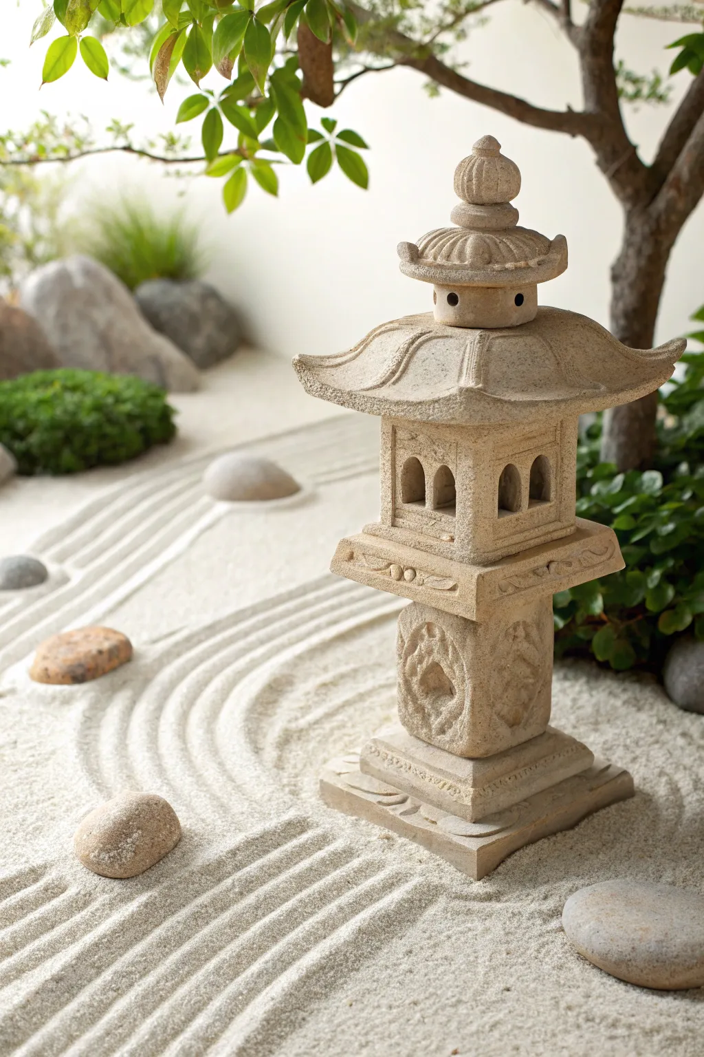 Illuminate your Zen garden with a charming stone lantern, blending simplicity and cultural allure.