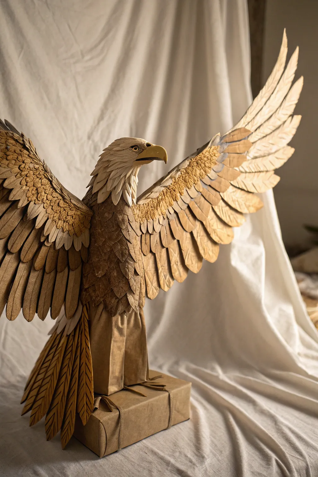 Soar into creativity with your very own handcrafted eagle puppet!