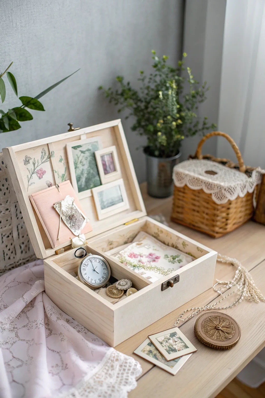 Cherish the past with a beautifully crafted memory box, a perfect blend of simplicity and sentimentality.