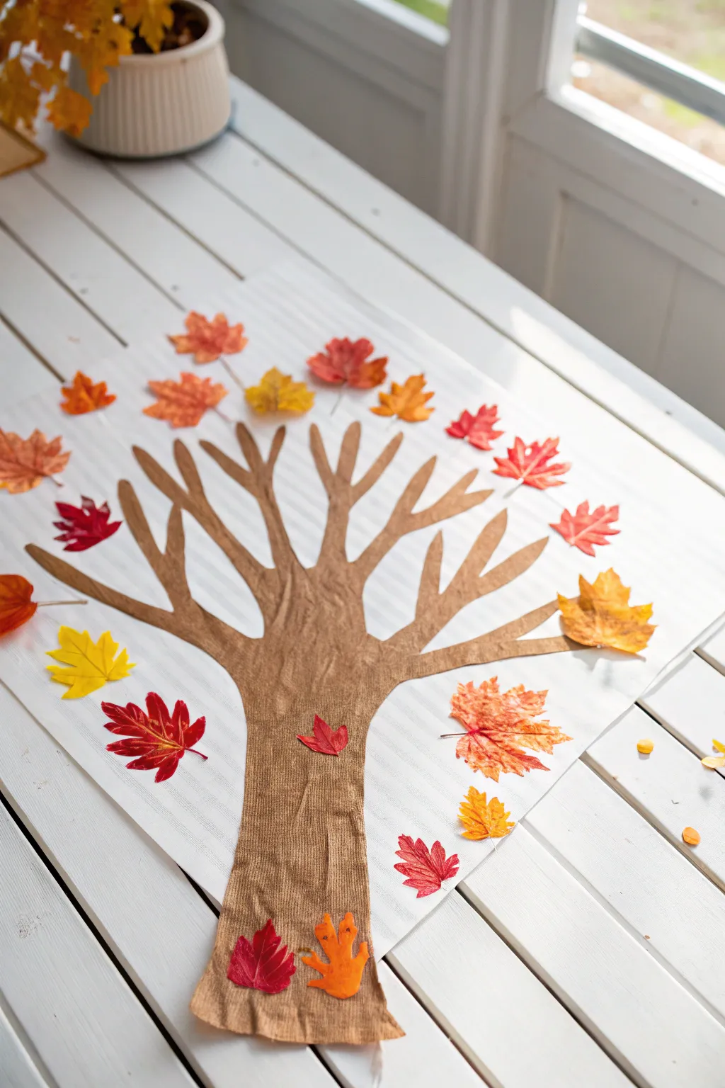 Celebrate the beauty of fall with handcrafted charm—create a keepsake handprint tree with your little ones!