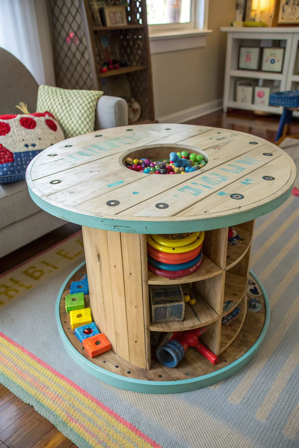 Unleash creativity with this handcrafted kids' play station, where fun meets function!