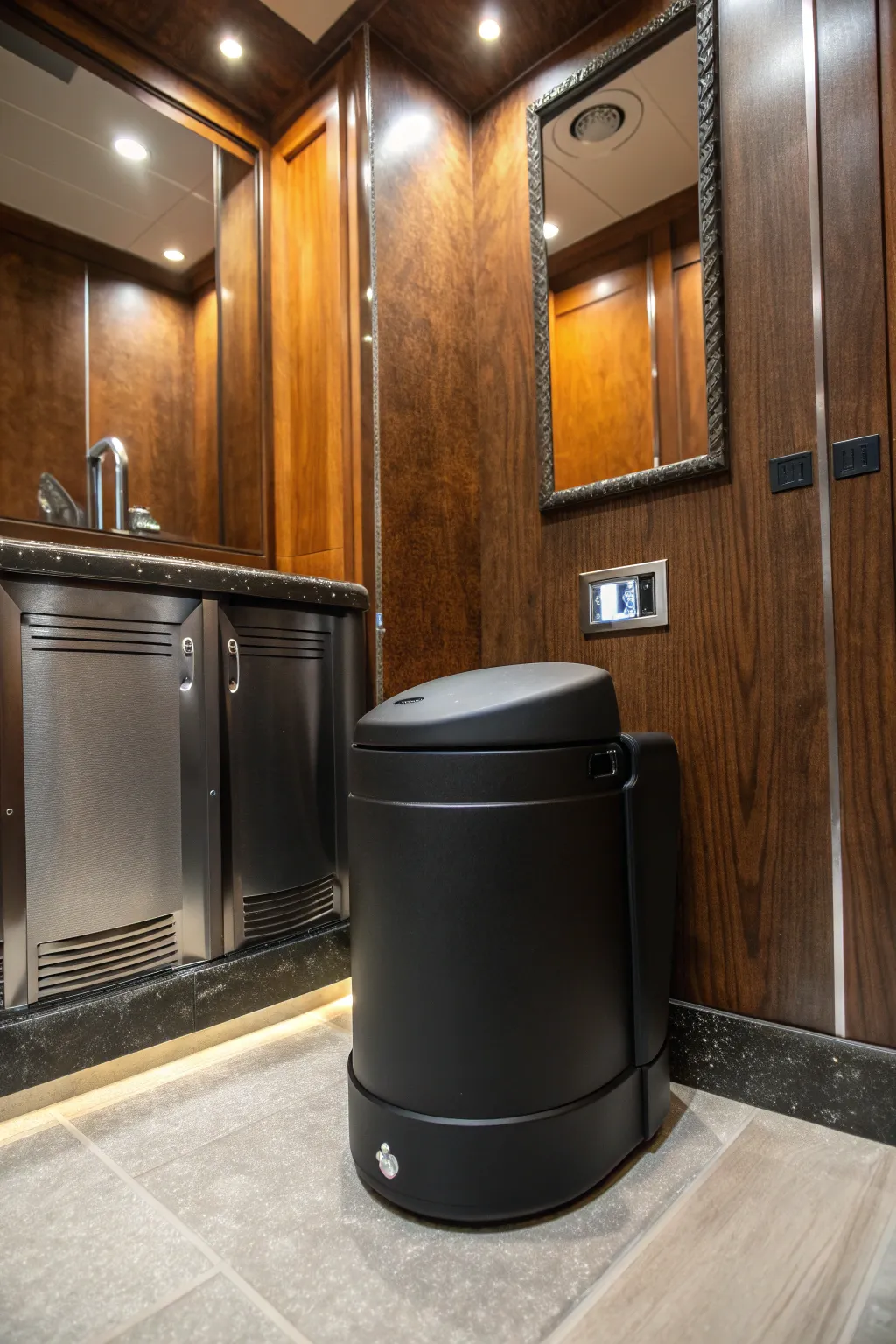 Elevate your space with a portable toilet that merges elegance and efficiency.
