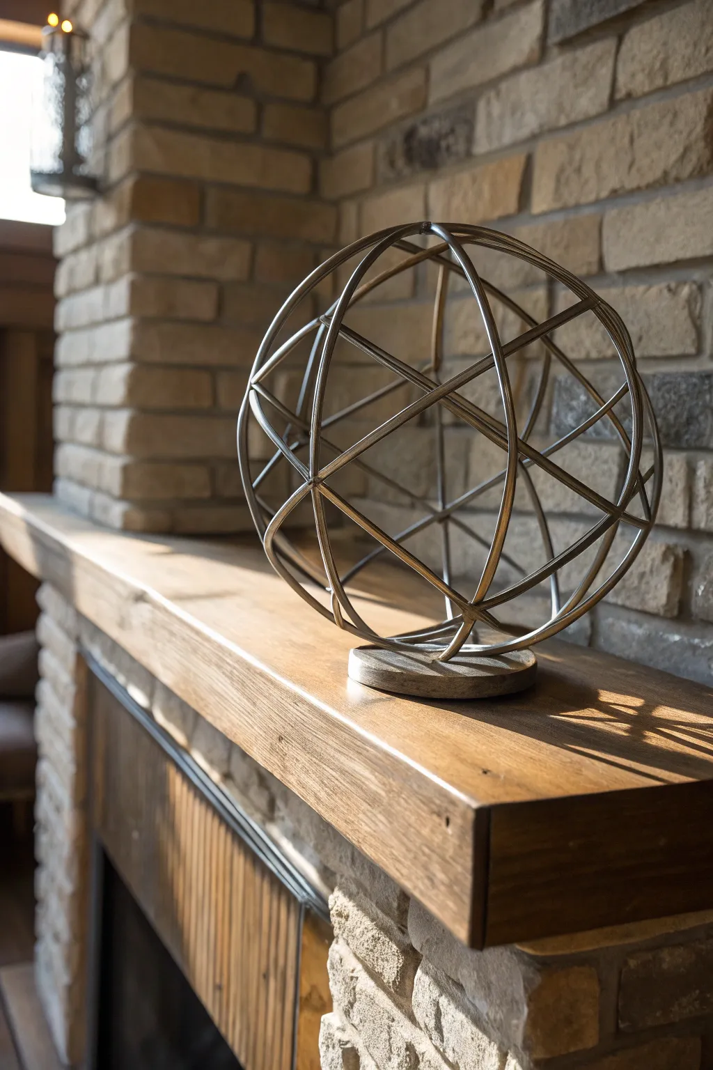 Ignite your creativity with this stunning welded masterpiece. A blend of art and craftsmanship for your mantel.