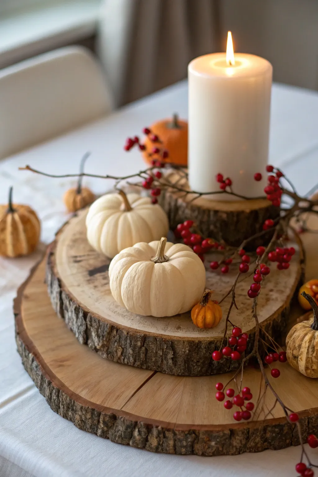 Embrace the season with a harvest-themed centerpiece that marries Scandinavian simplicity with Boho charm.