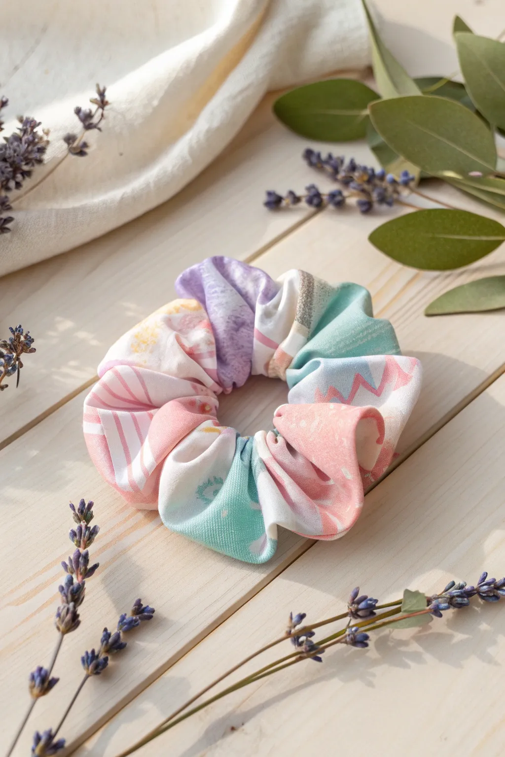 Elevate your style with handcrafted elegance: Discover the charm of fat quarter scrunchies.