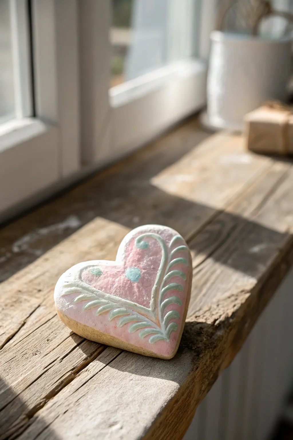 Handcrafted with love: A charming salt dough magnet for a special Father's Day.