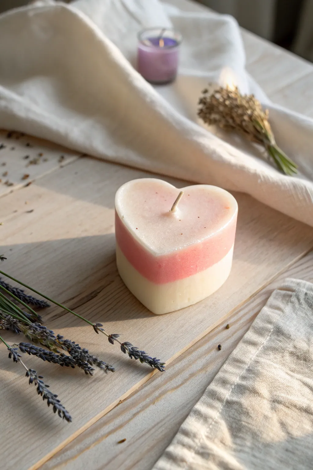 Illuminate your space with the charm of DIY heart candles, where simplicity meets romance.