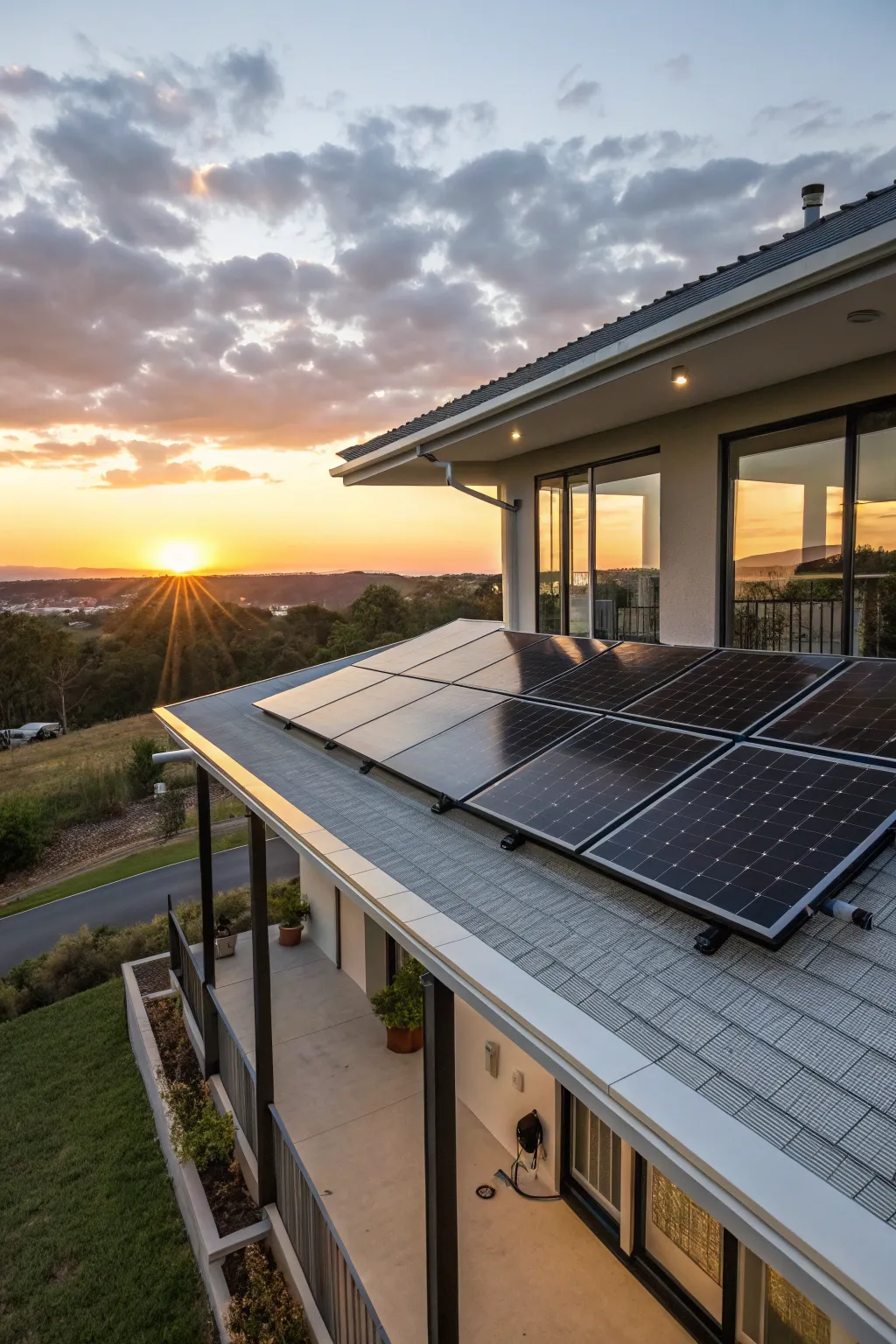 Elevate your porch with solar sophistication—where craftsmanship meets sustainability.