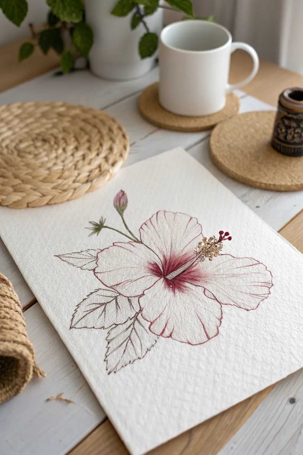 Let the elegance of a hibiscus whisk you away to tropical serenity.