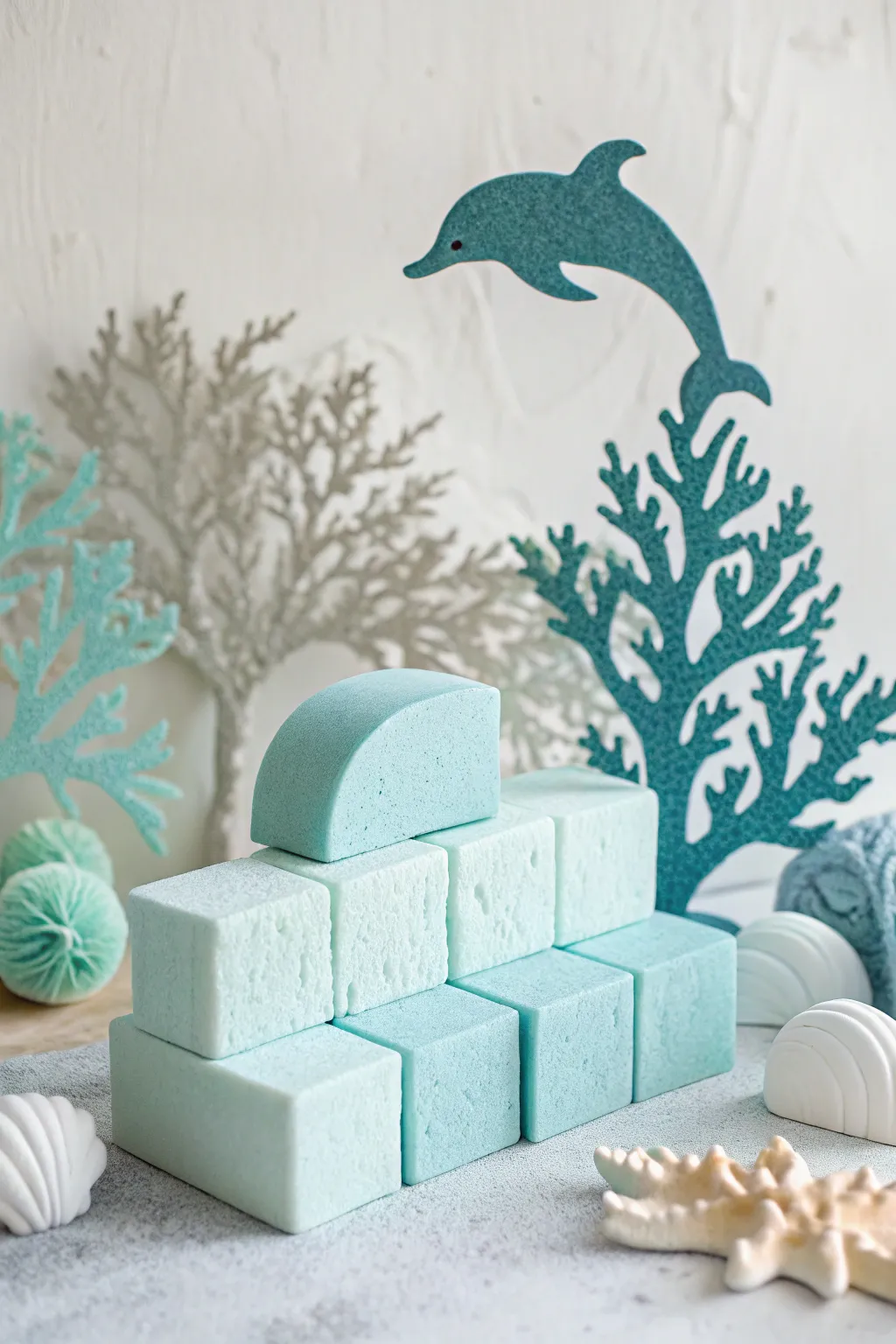 Dive into a world of creativity with our foam block underwater adventure.
