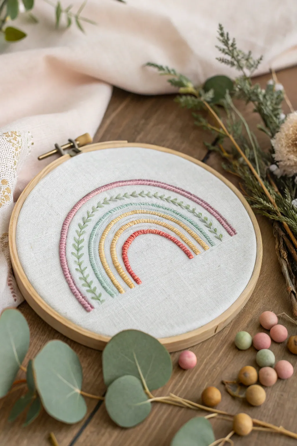 Brighten your day with a touch of handmade joy – discover the charm of cross stitching rainbows.