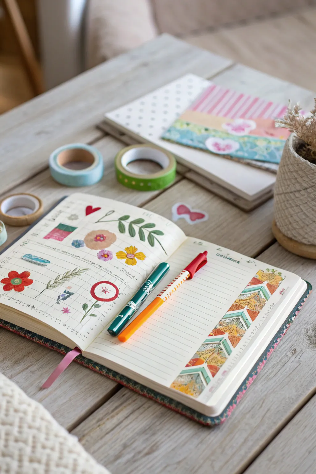 Bring your friendship journal to life with vibrant touches of creativity and simplicity.