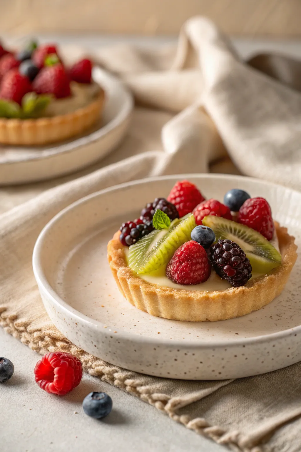 Delight in the artistry of mini fruit tartlets—little masterpieces for your next gathering!