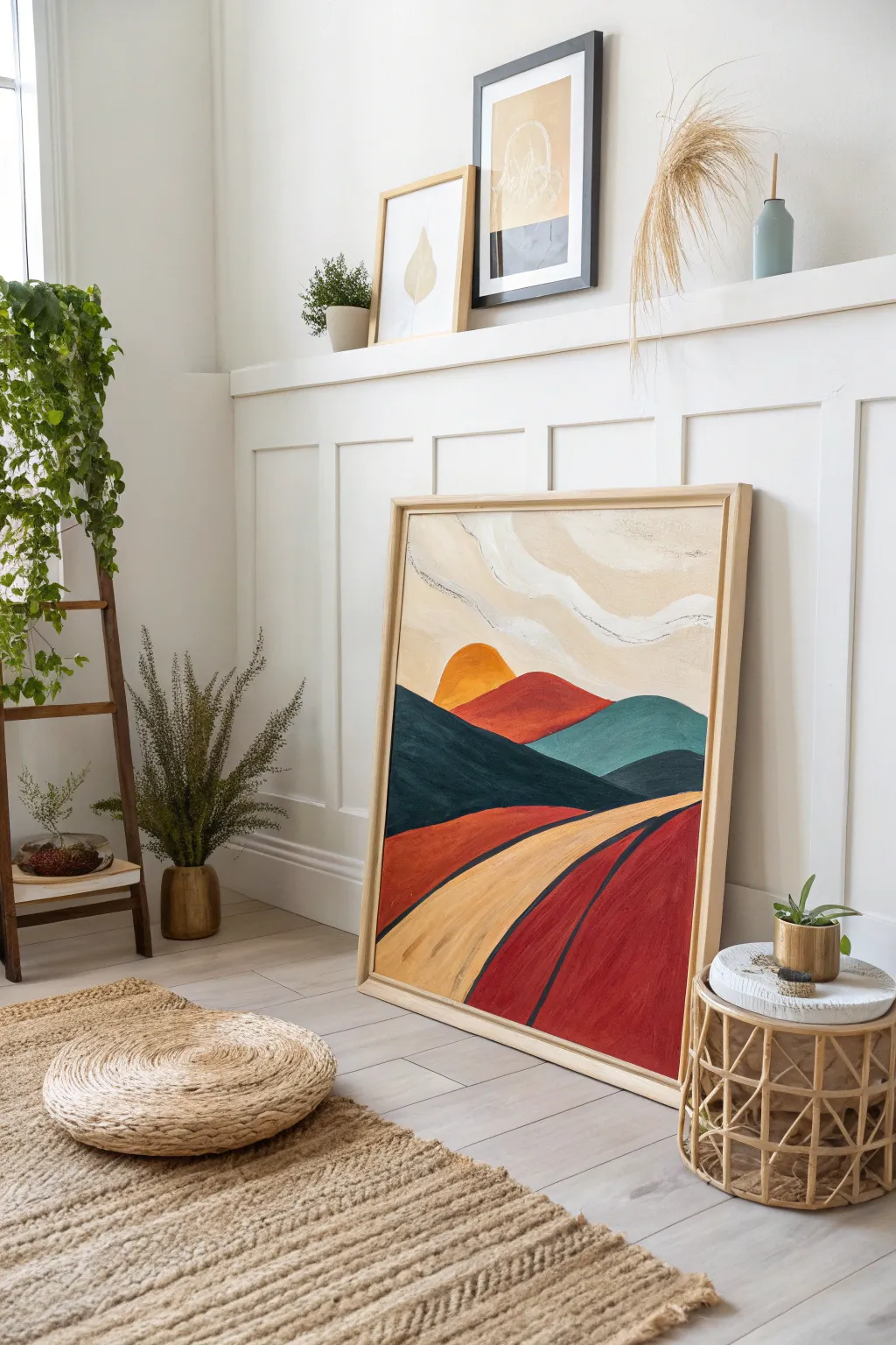 Explore the beauty of abstract landscapes with bold contrasts and simple forms.
