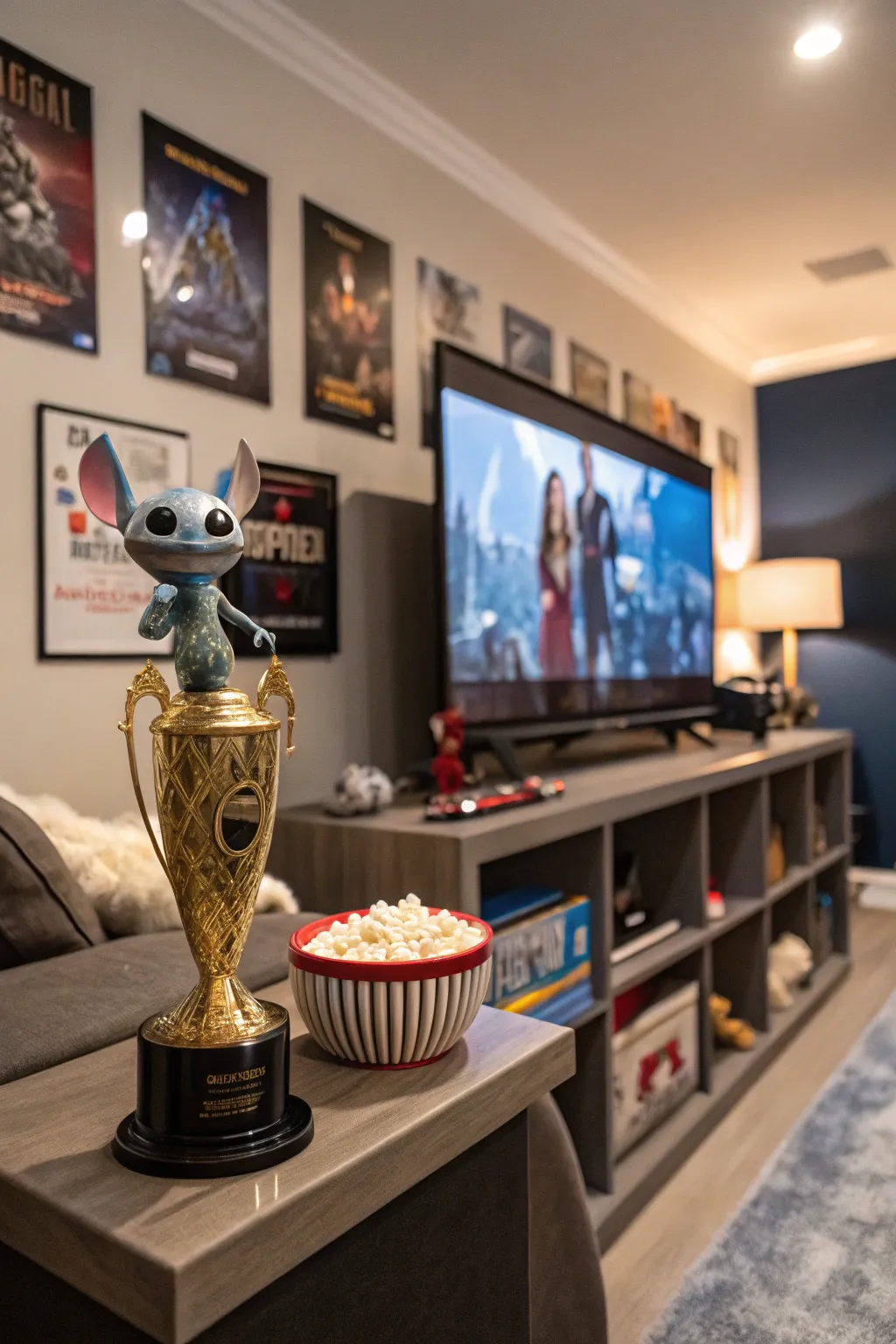 A pop culture-inspired trophy that adds a playful touch.