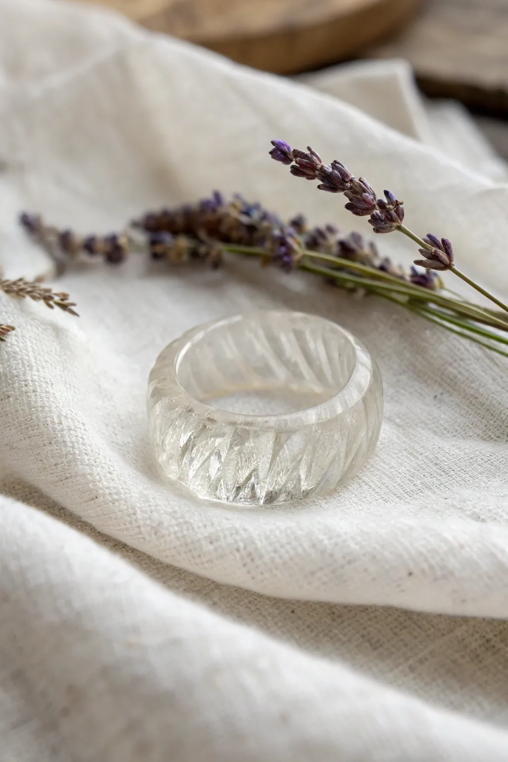 Discover the beauty of textured glass rings – where artistry meets nature.