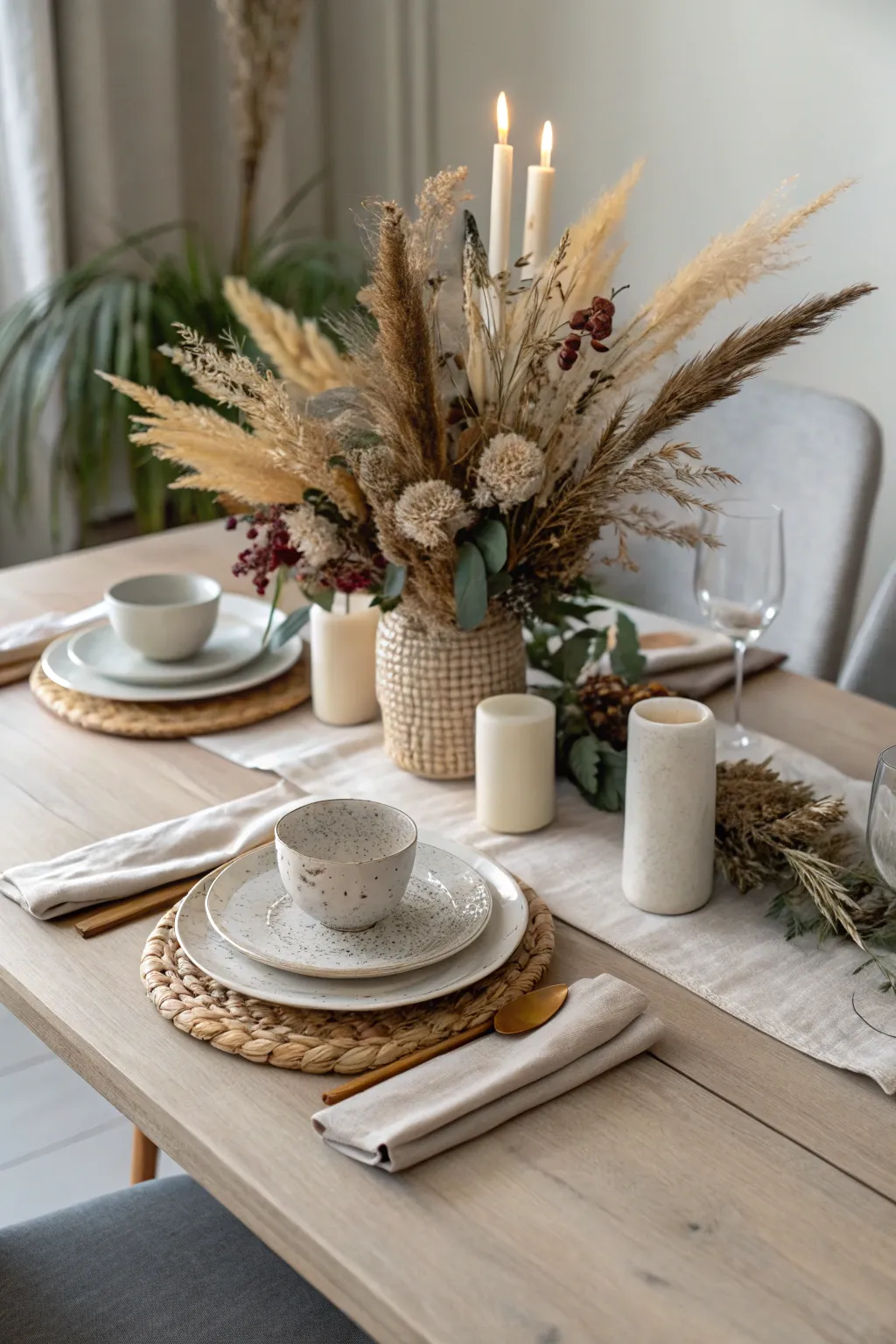 Elevate your Galentine's Day with a delightful dining setting that captures the essence of simplicity and natural beauty.