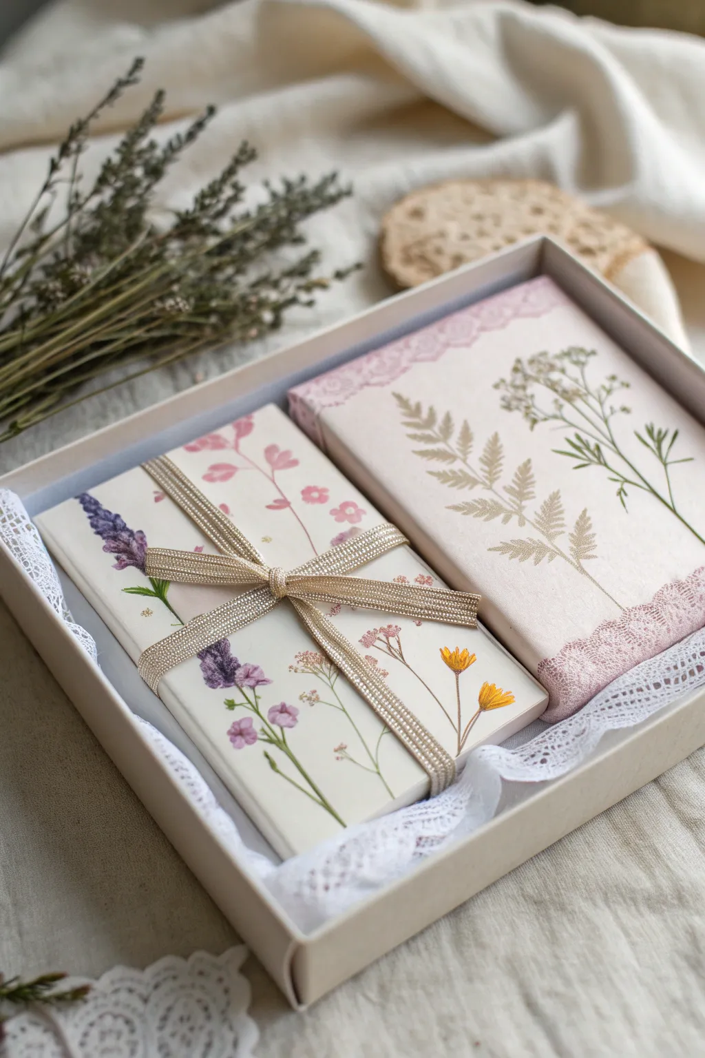 Discover the art of gifting with this charming floral elegance gift card box, where simplicity meets natural beauty.