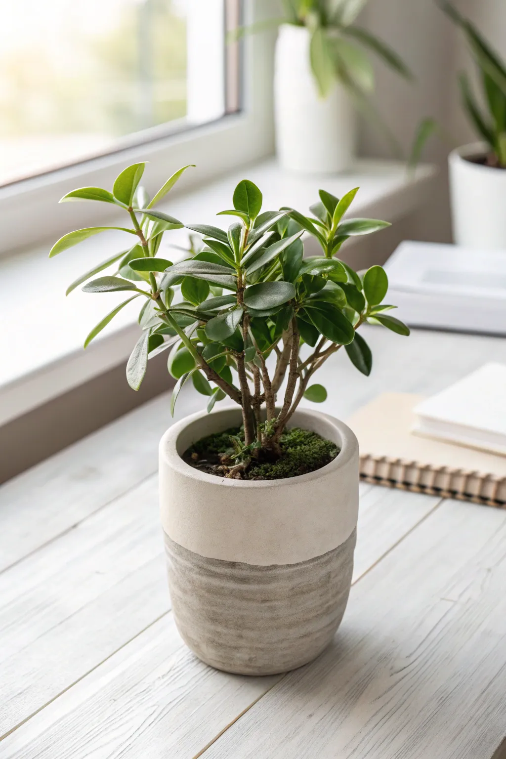 Bring nature indoors with an elegant plant kit—perfect for adding a touch of green to any workspace.