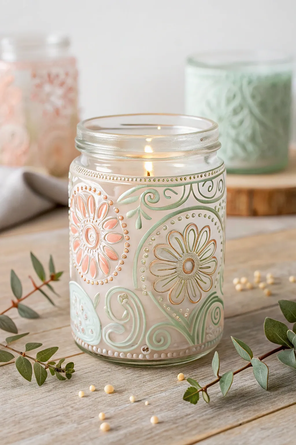 Elevate your glass painting with tactile textures for a unique, artistic touch. #Craftsmanship #MinimalistDesign