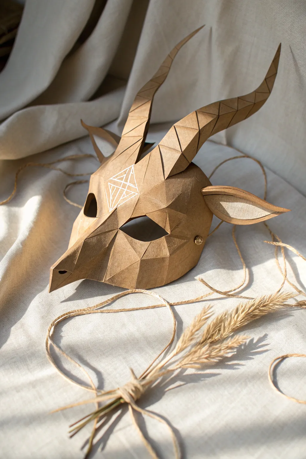 Embrace the joy of handcrafted magic with this charming goat mask—perfect for playful moments and creative adventures!