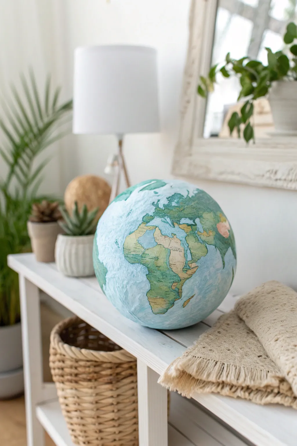 Celebrate the beauty of our planet with a handcrafted mini earth globe. 🌍✨ #Craftsmanship #MinimalistDecor #BohoChic