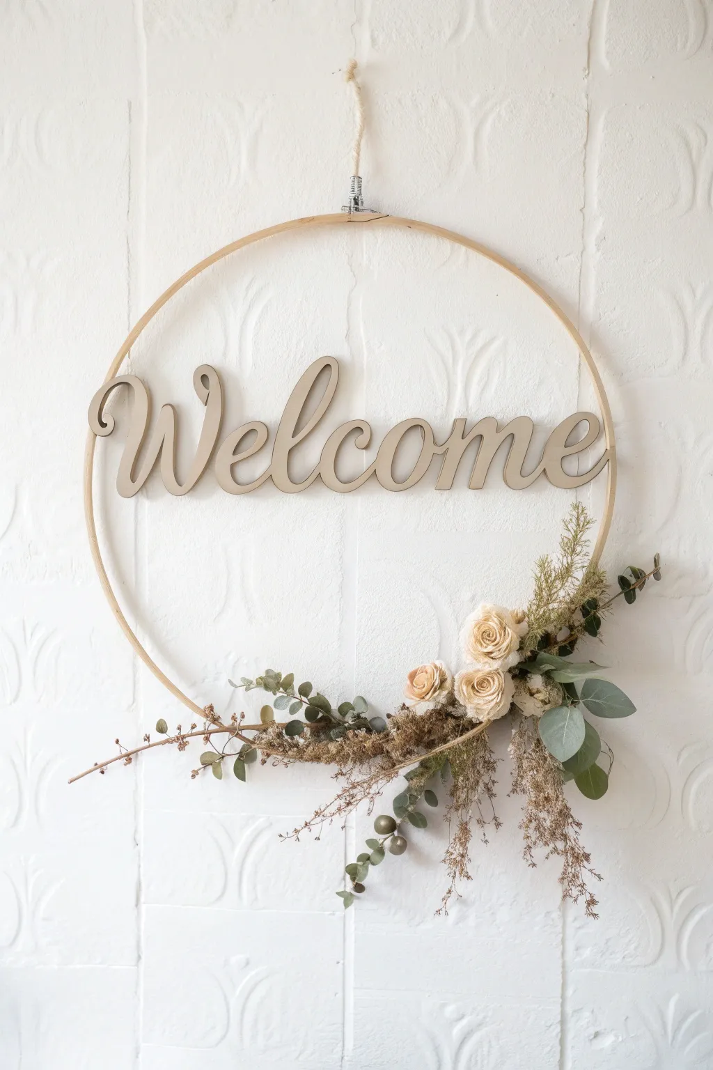 Welcome your guests with a touch of natural elegance and personalized charm.