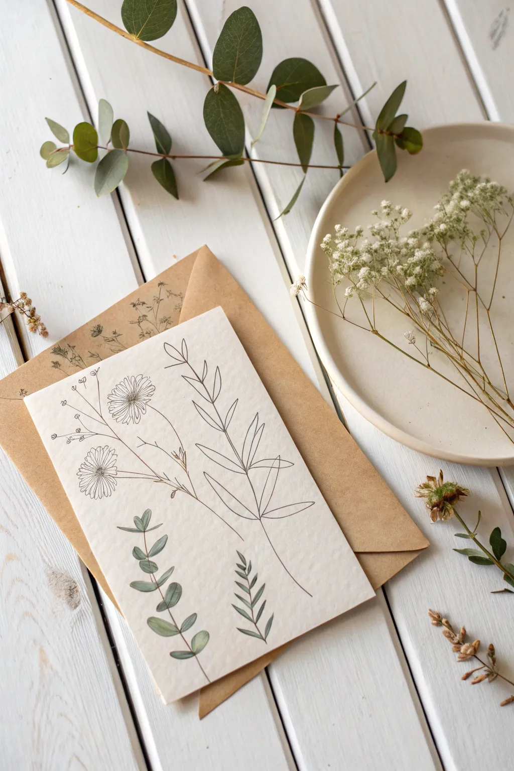 Craft with care: Create your own eco-friendly greeting cards with recycled materials and a touch of nature.