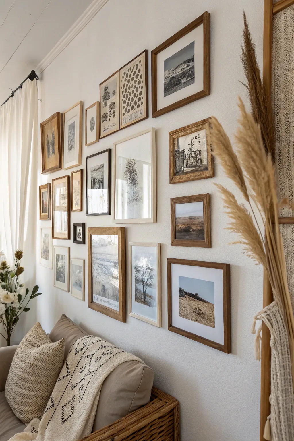 Create your own story with an eclectic gallery wall, where every frame is a chapter of cherished memories.