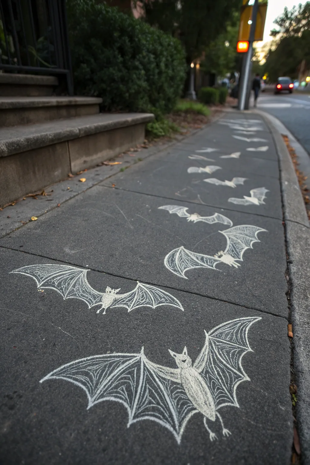 Embrace the mystery of twilight with enchanting bats in flight.