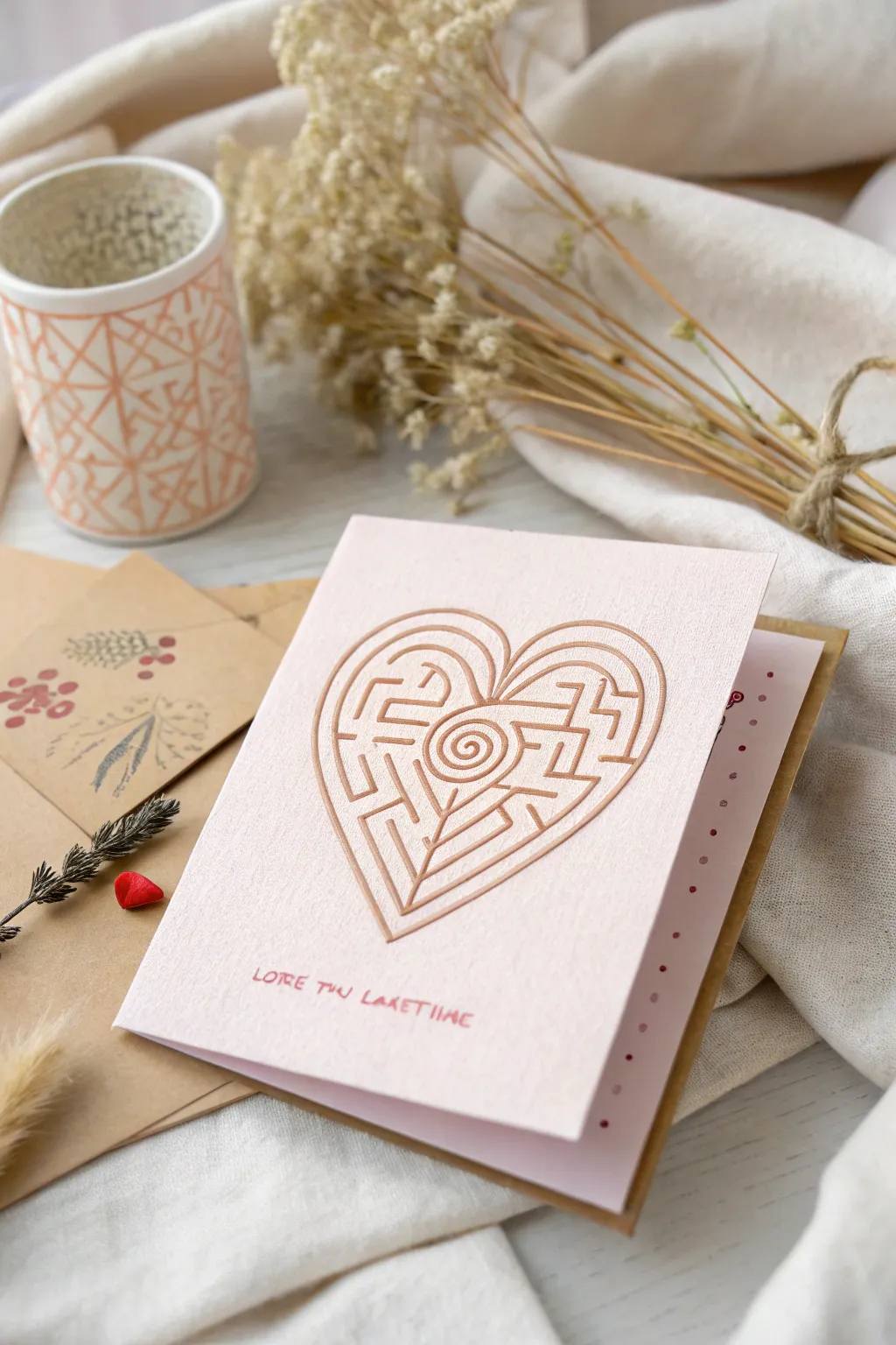 Engage hearts with a playful twist this Valentine's Day—discover the charm of a handmade maze card!